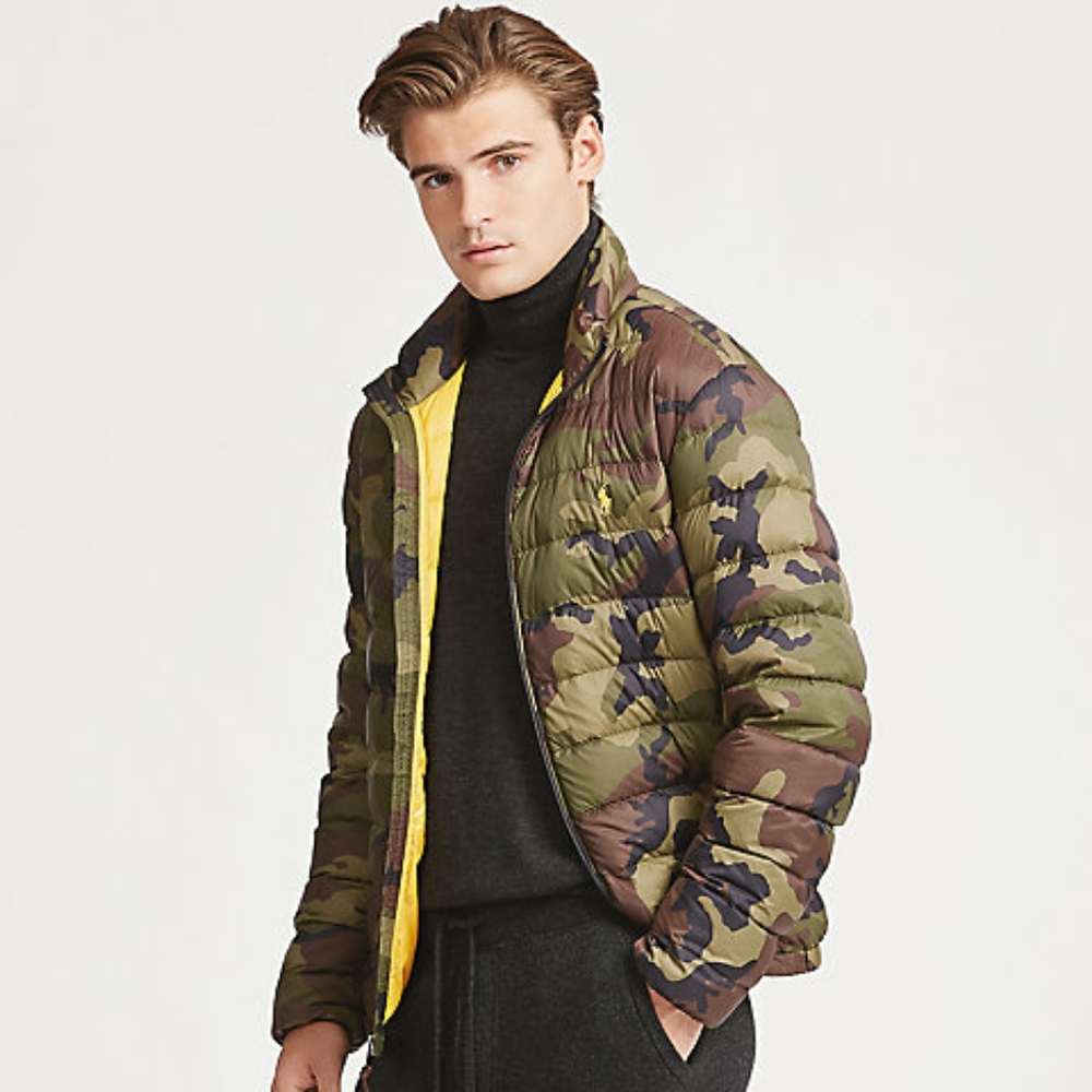 POLO puffer, by Ralph Lauren Camo PACKABLE
